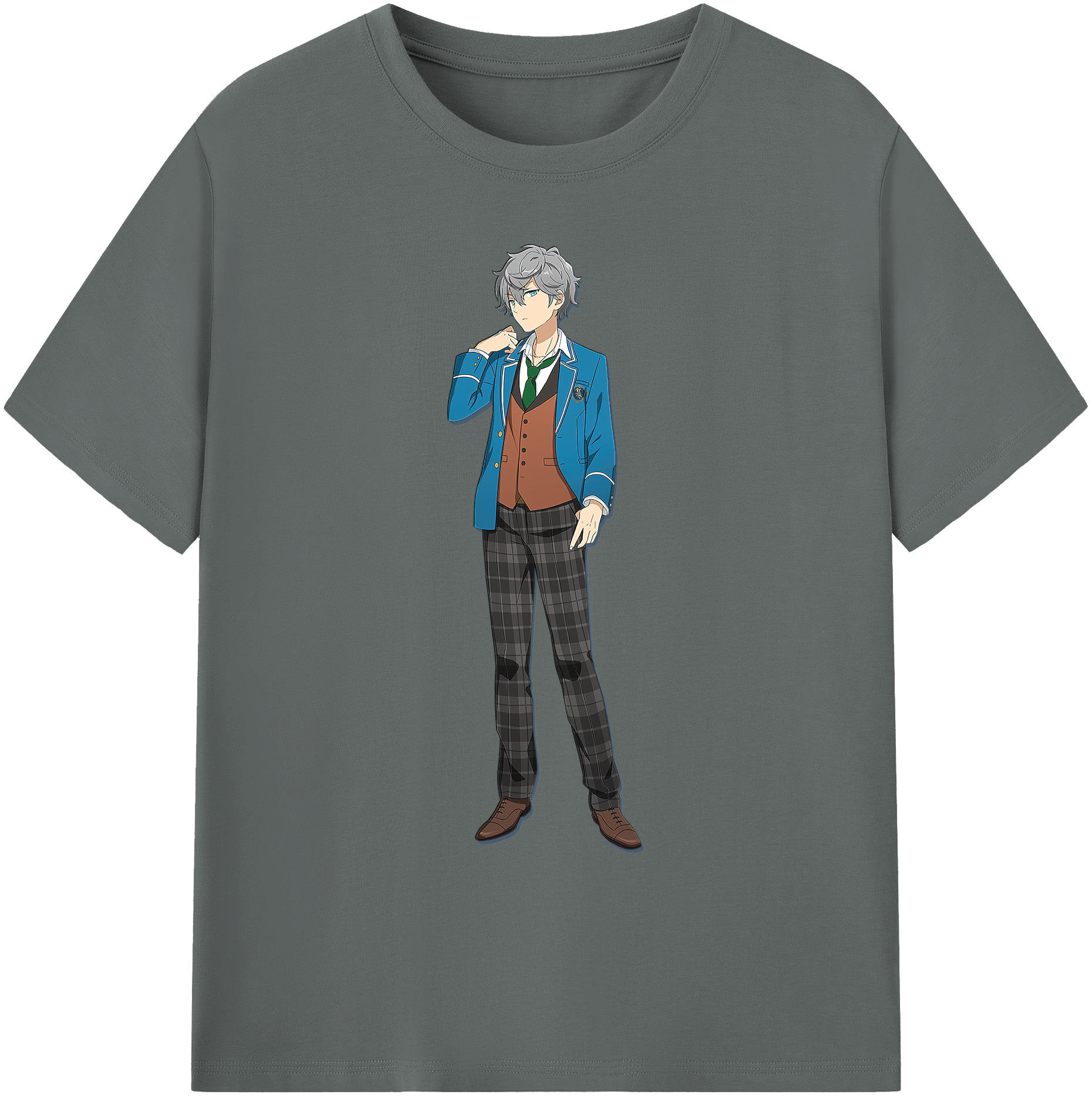（画像用） あんさんぶるスターズ! Ensemble Stars 綿100％ メンズ半袖Tシャツ｜肌触りやわらか＆通気性